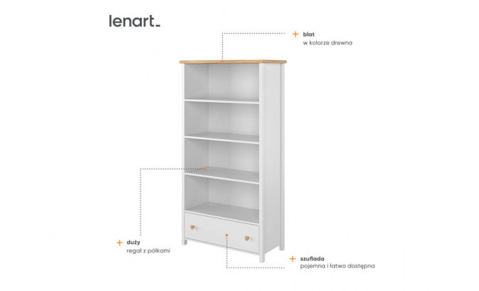 Книжный шкаф STORY LENART SO-02